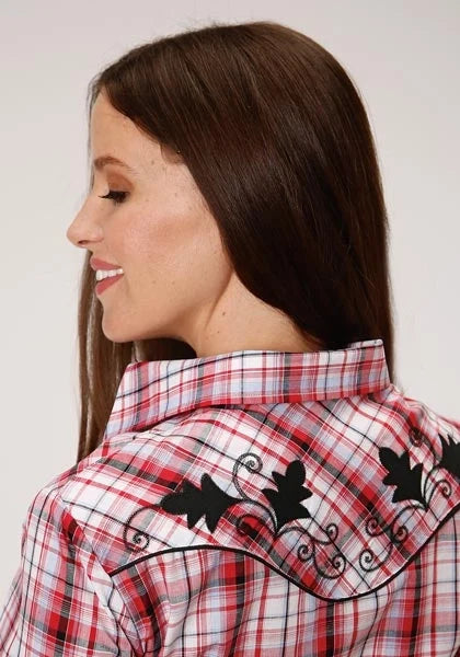 Roper 01023 Fancy Applique (Red) - Women's Western Shirt