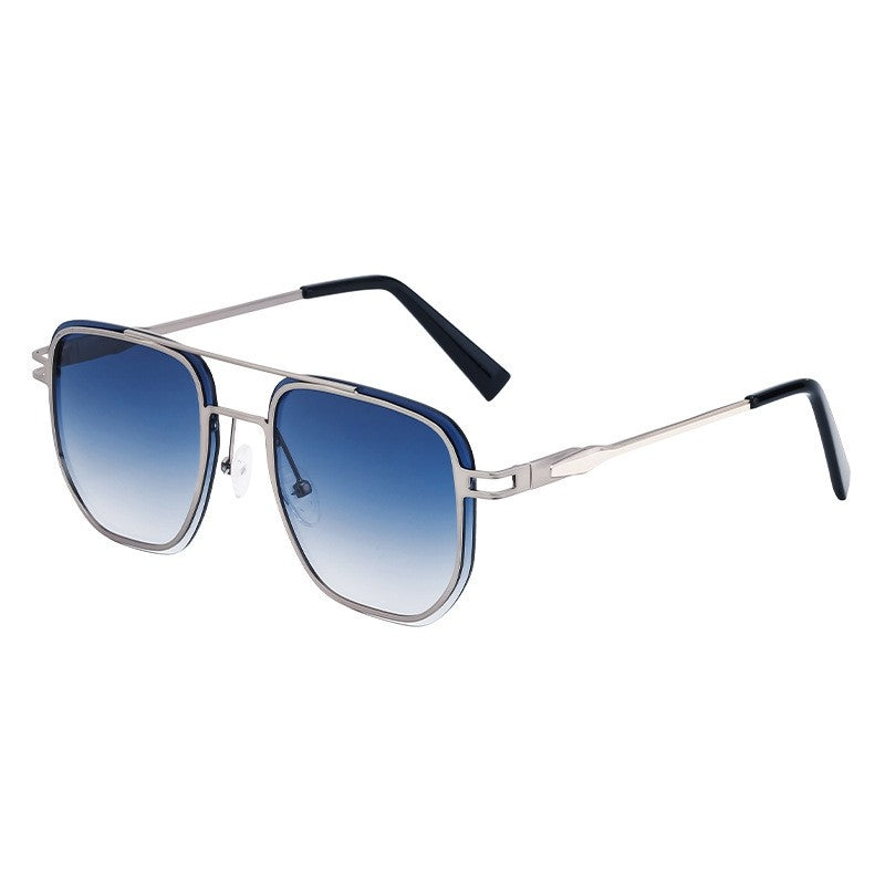 Stylish Rimless Metal Square Sunglasses For Men
