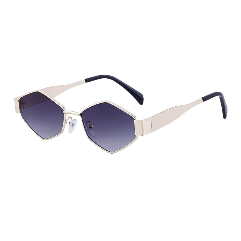 Irregular Metal Sunglasses For Women's Fashion