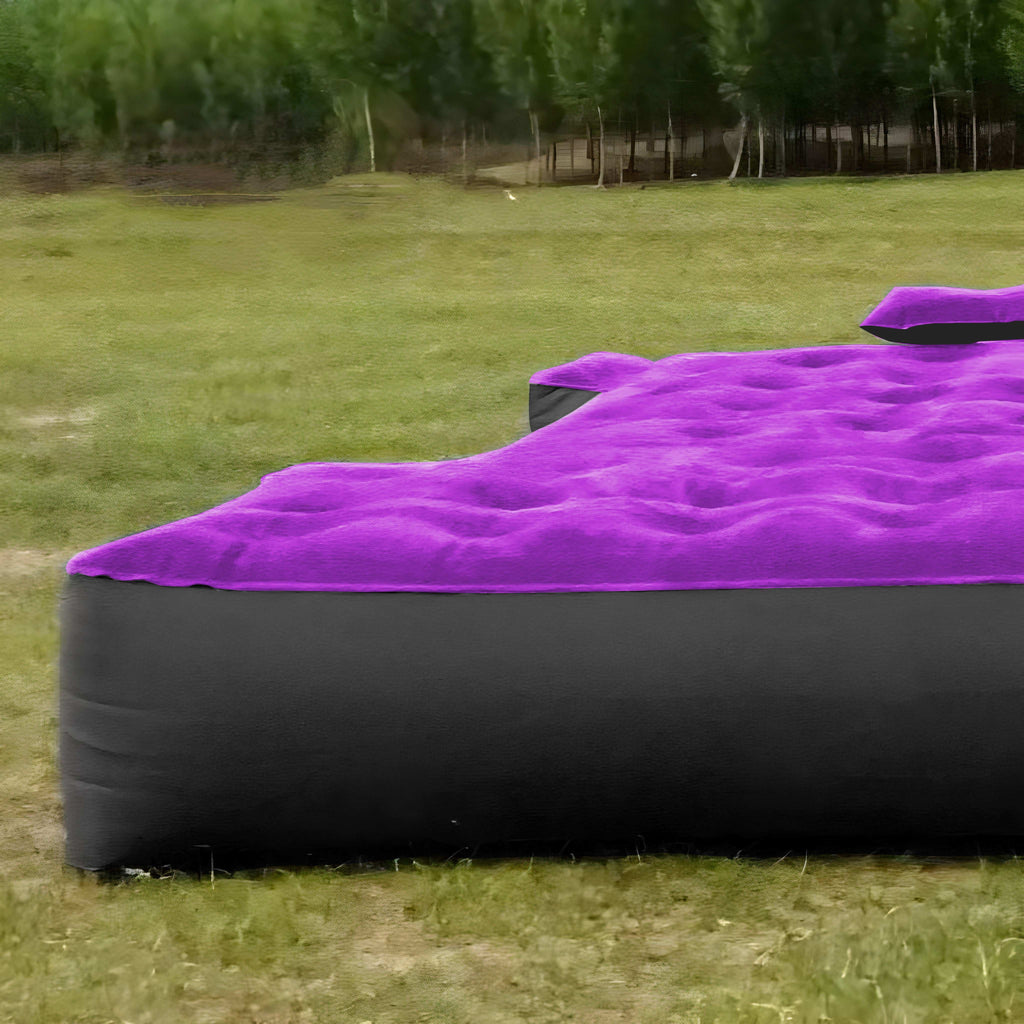 Colchón de aire morado para camioneta de tamaño completo de 5.5 a 6.5 pies