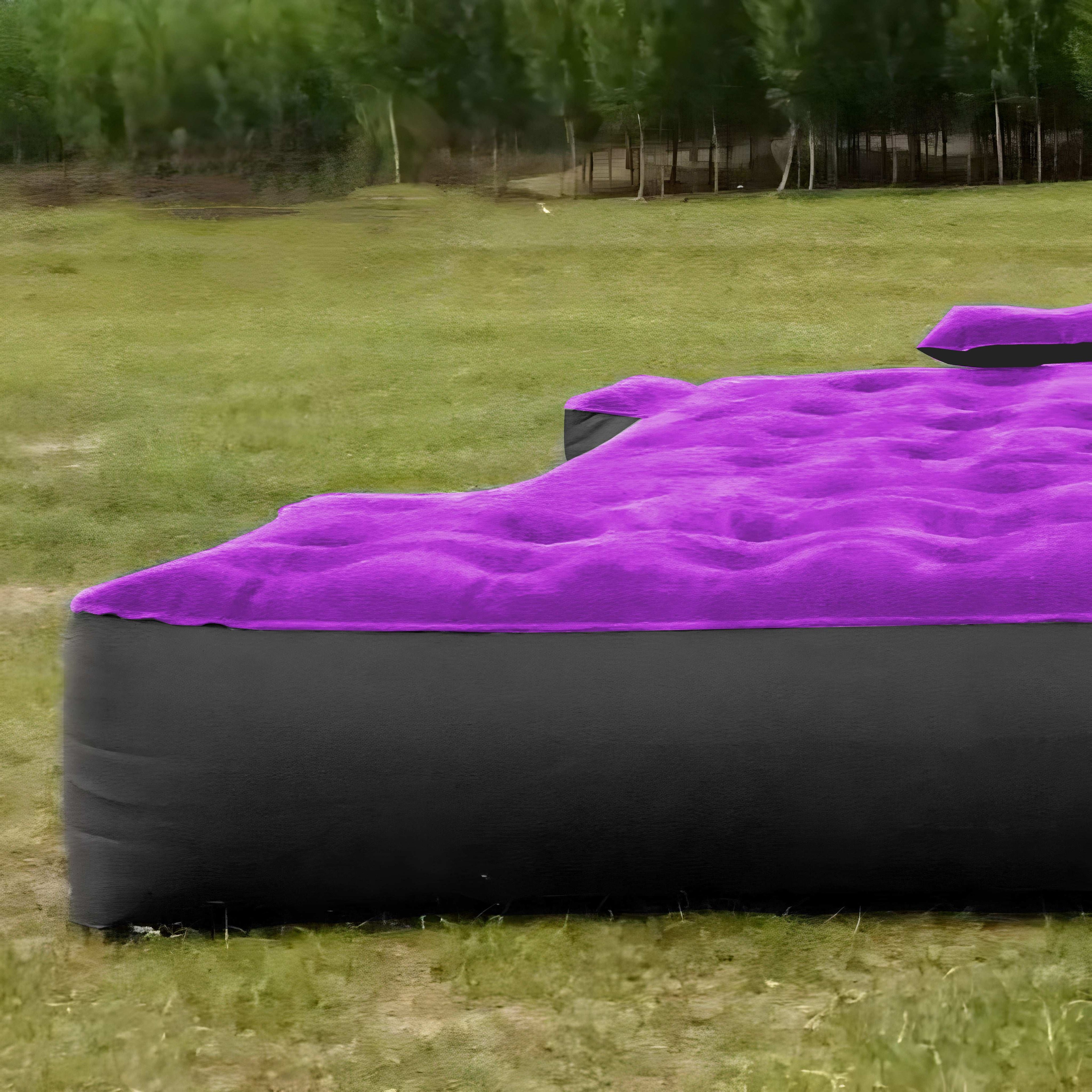 Colchón de aire morado para camioneta de tamaño completo de 5.5 a 6.5 pies
