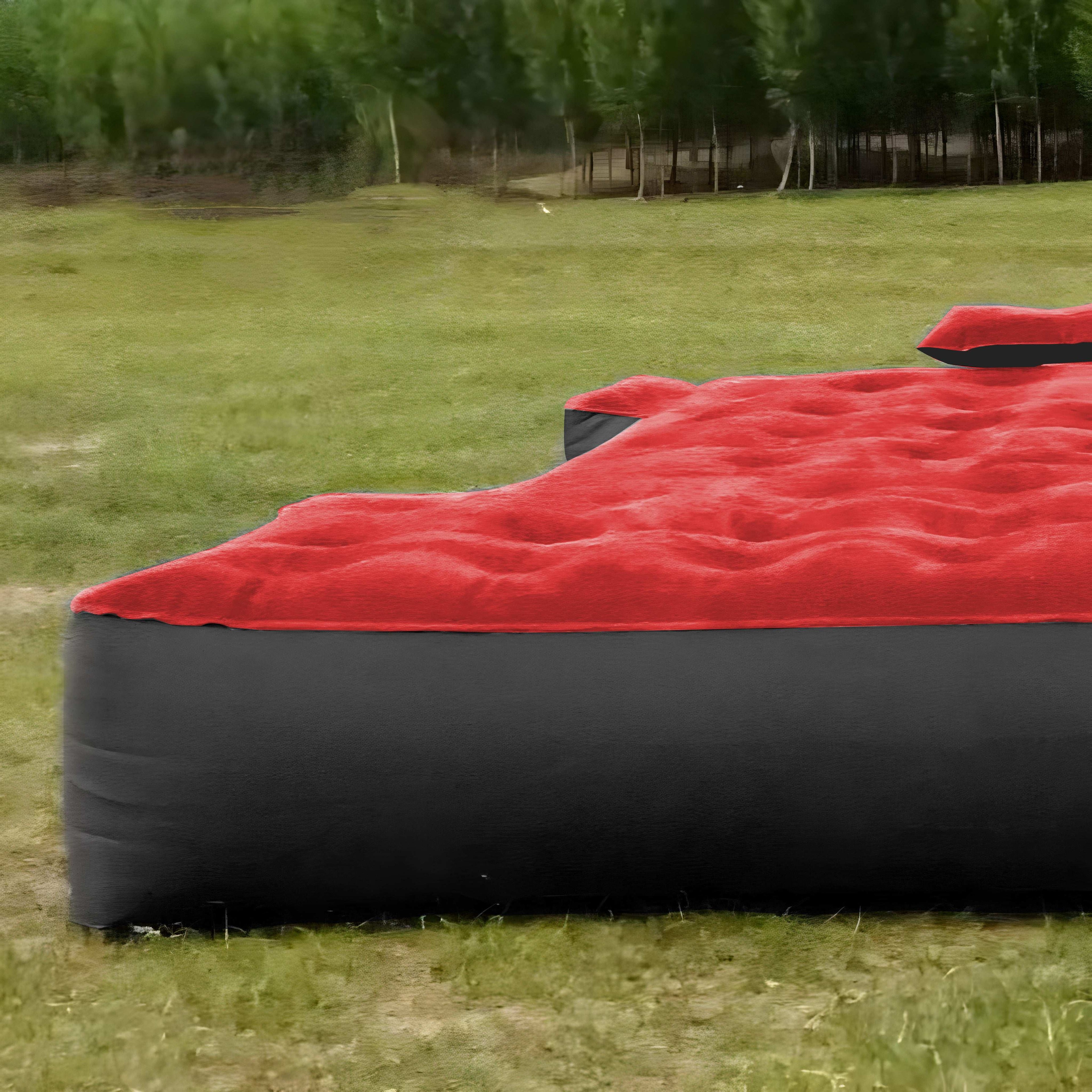 Colchón Inflable Rojo para Camioneta de Tamaño Completo de 5.5-6.5 pies