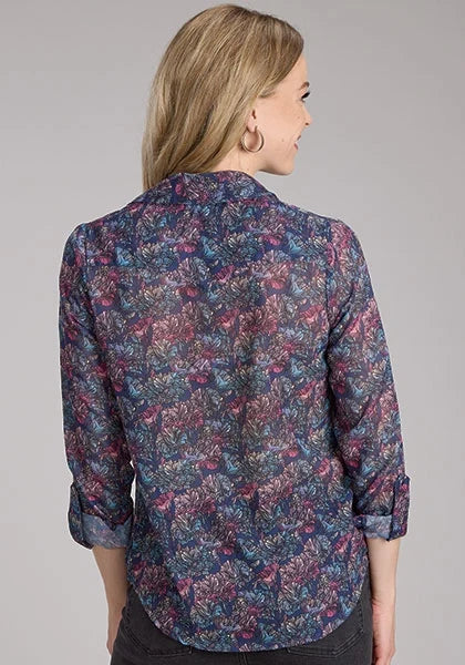 Roper 2136 Gem Floral (Multi) - Women's Western Blouse