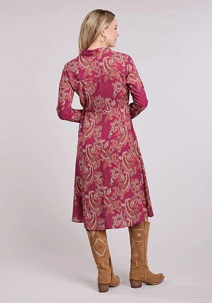 Roper 2612 Banana Paisley (Red) - Women's Dress