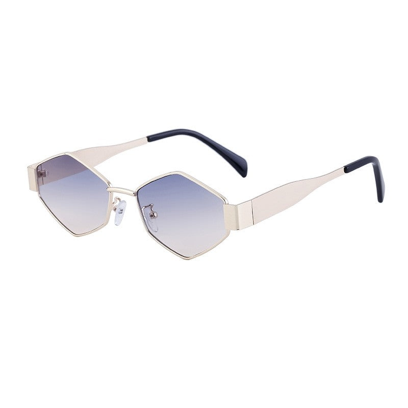 Irregular Metal Sunglasses For Women's Fashion