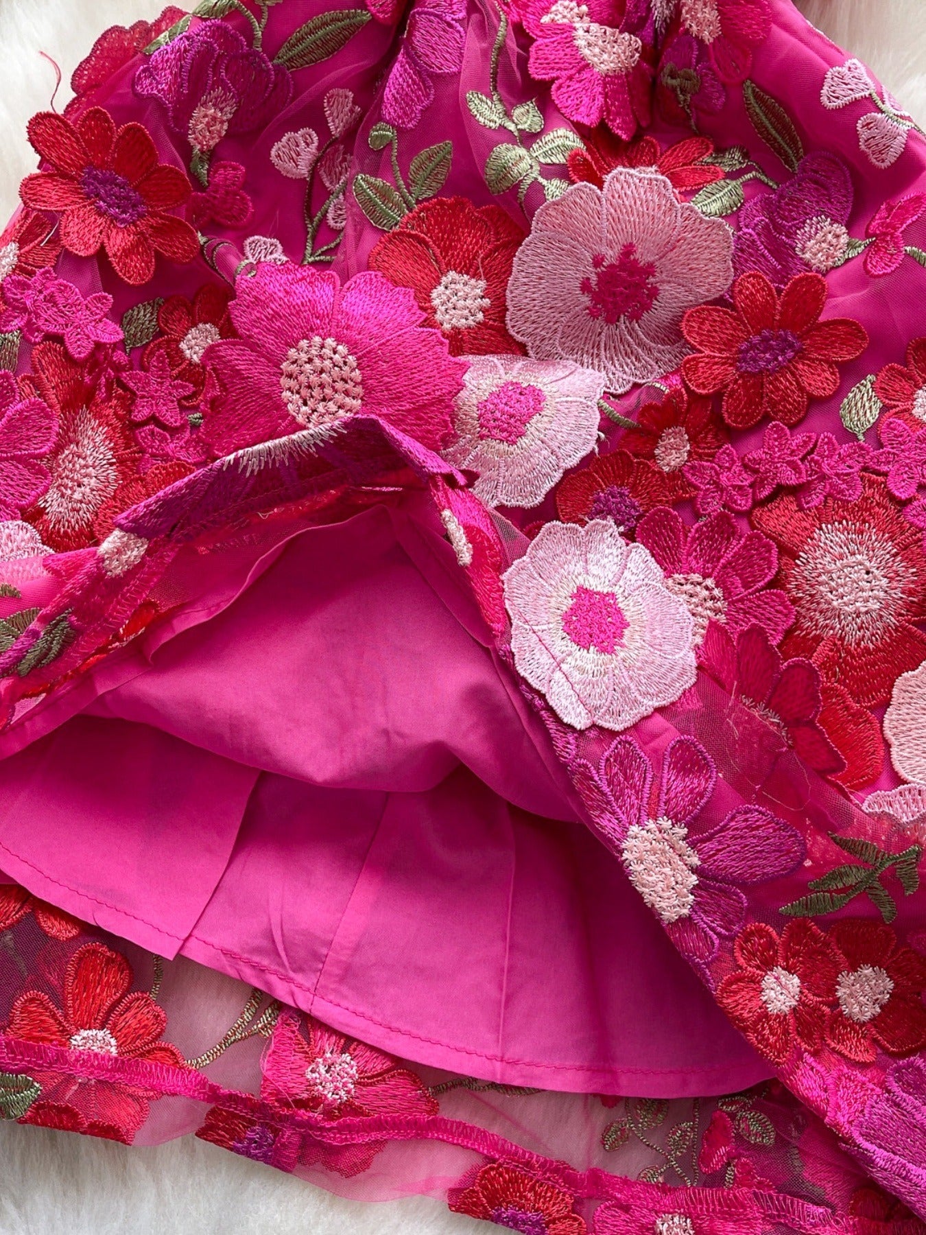 Floral Tie Waist Mini Dress
