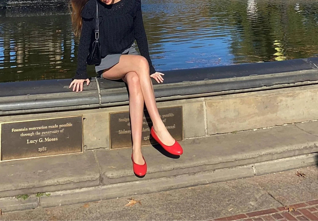 Zapatos planos tipo bailarina para mujer