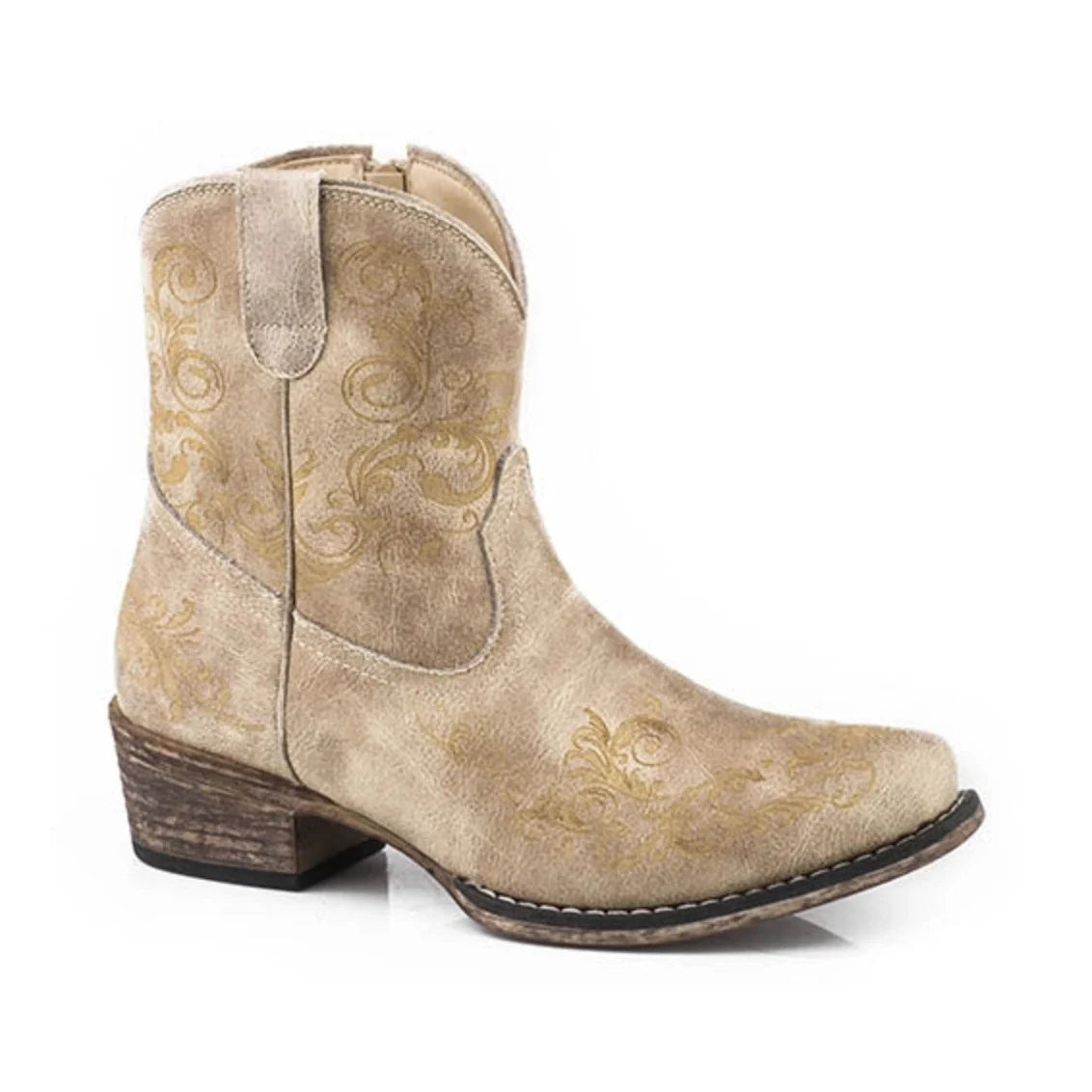 Roper Short Stuff (Tan) - Women's Cowgirl Boot