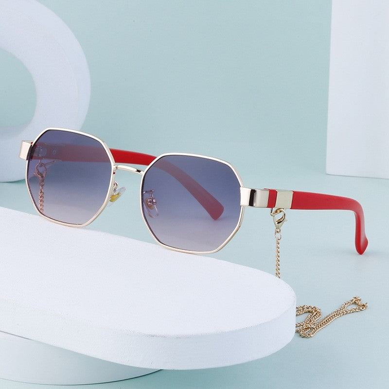 Polygon Chain Sunglasses For Women's Fashion