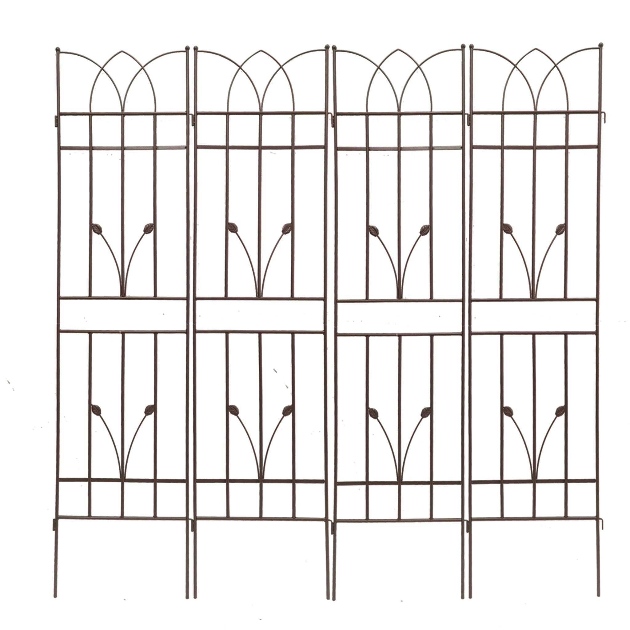 Metal Garden Trellis Rustproof For Climbing Plants Outdoor Flower Support