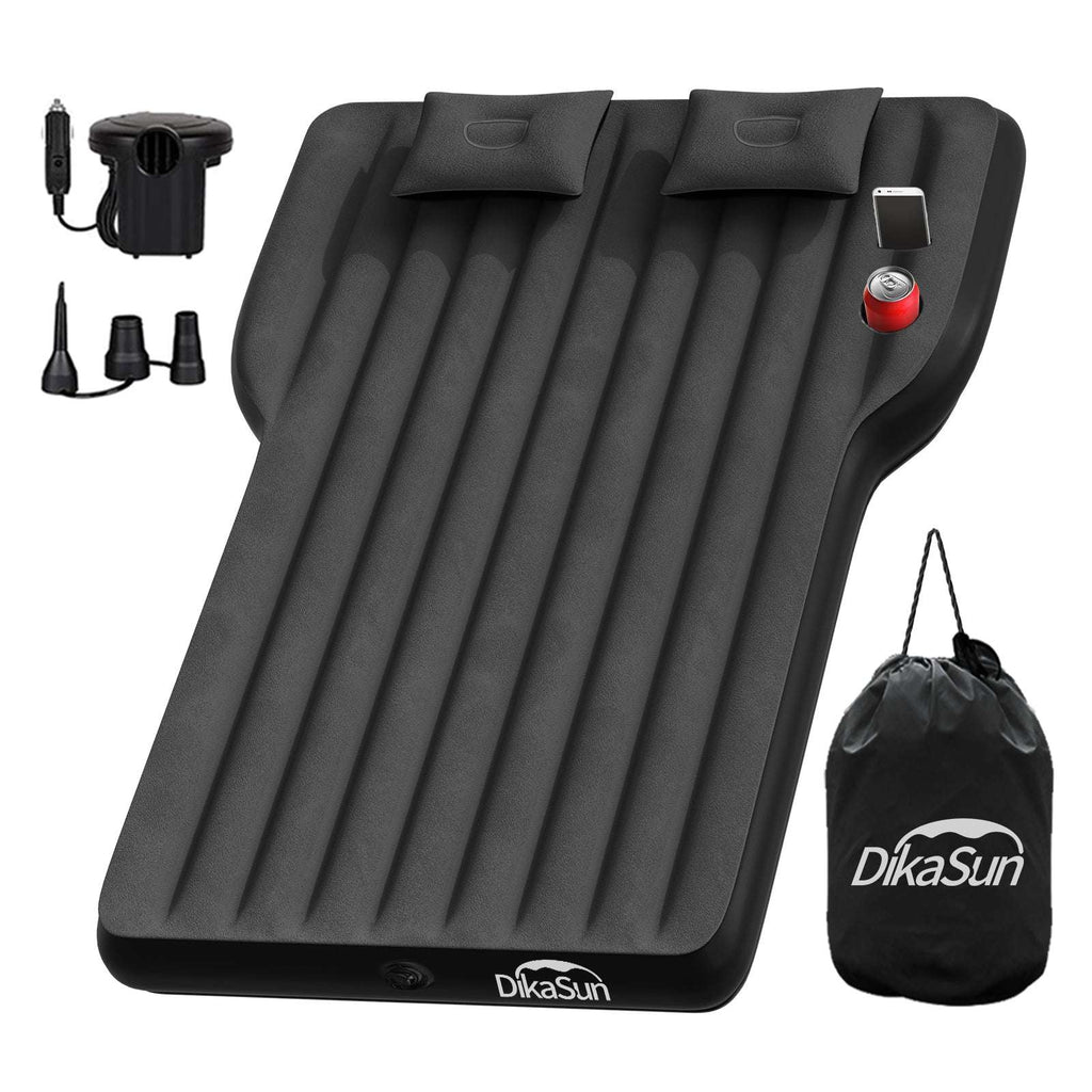 Colchón para Tesla Model Y: Colchón de aire inflable para acampar en Model Y, colchoneta de viaje SUV engrosada con bomba de aire para coche y 2 almohadas