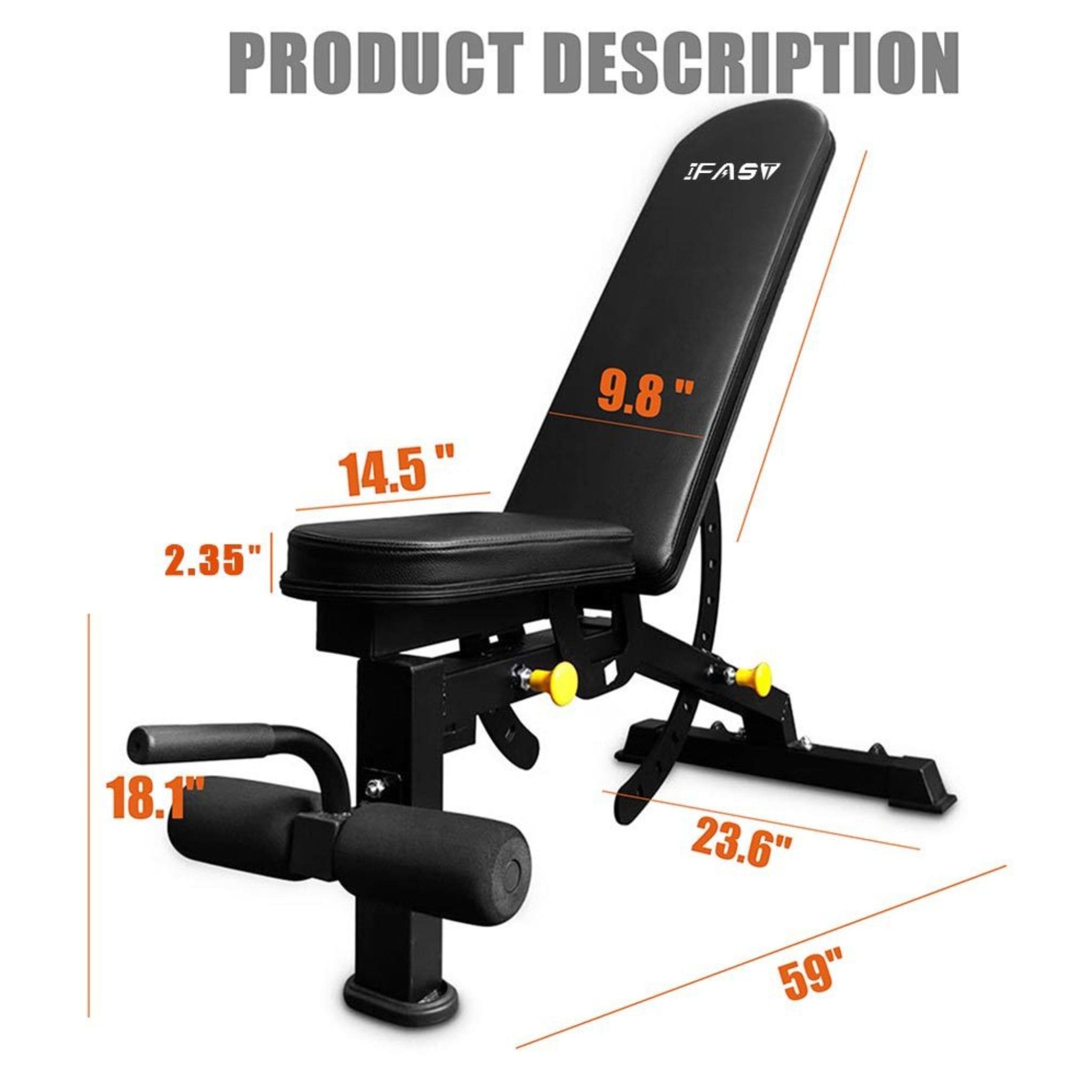 Rovix 1000LBS Soporte Multifuncional para Barra de Pesas Jaula de Sentadillas con Banco de Pesas (SAK35822)
