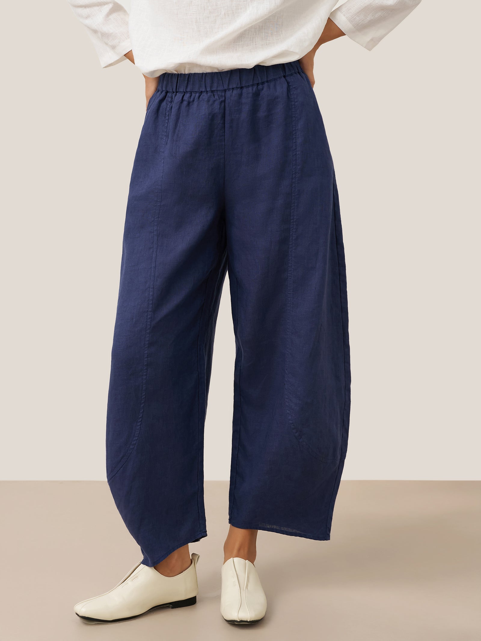 Pantalones Clásicos Tobilleros ZOE 100% Lino