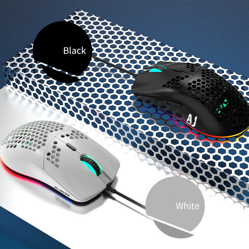 Ratón Gaming con Cable Ligero de Agujeros