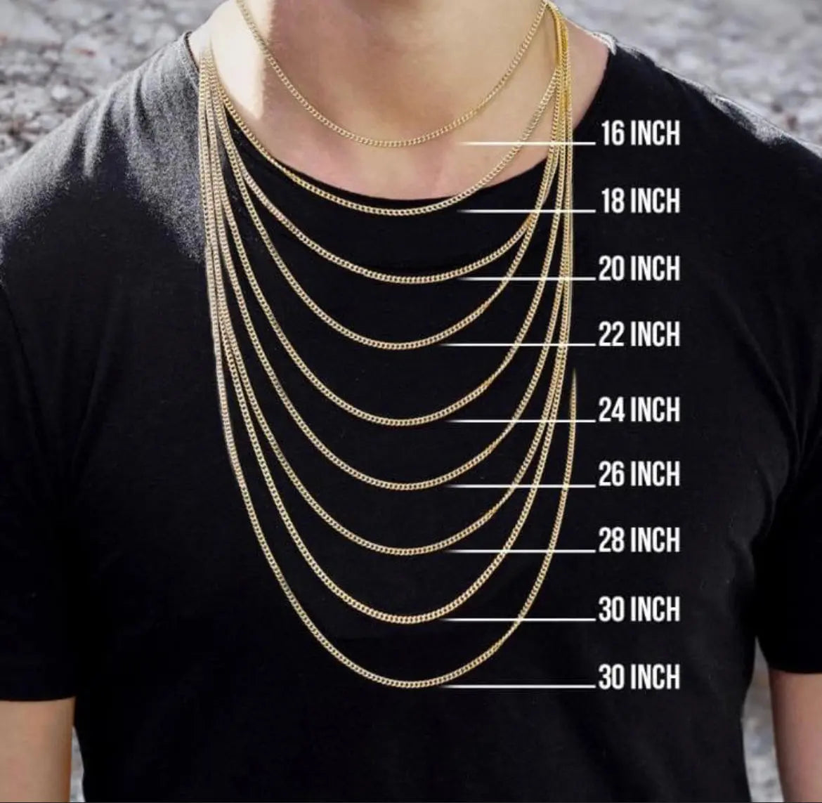 Cadena Sólida de Oro de 10K - Diseño Marinero