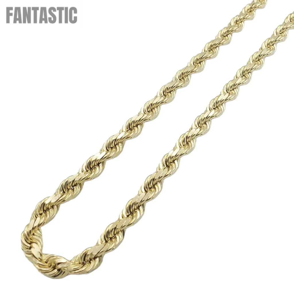 Cadena de oro macizo de 10 quilates (oro amarillo)
