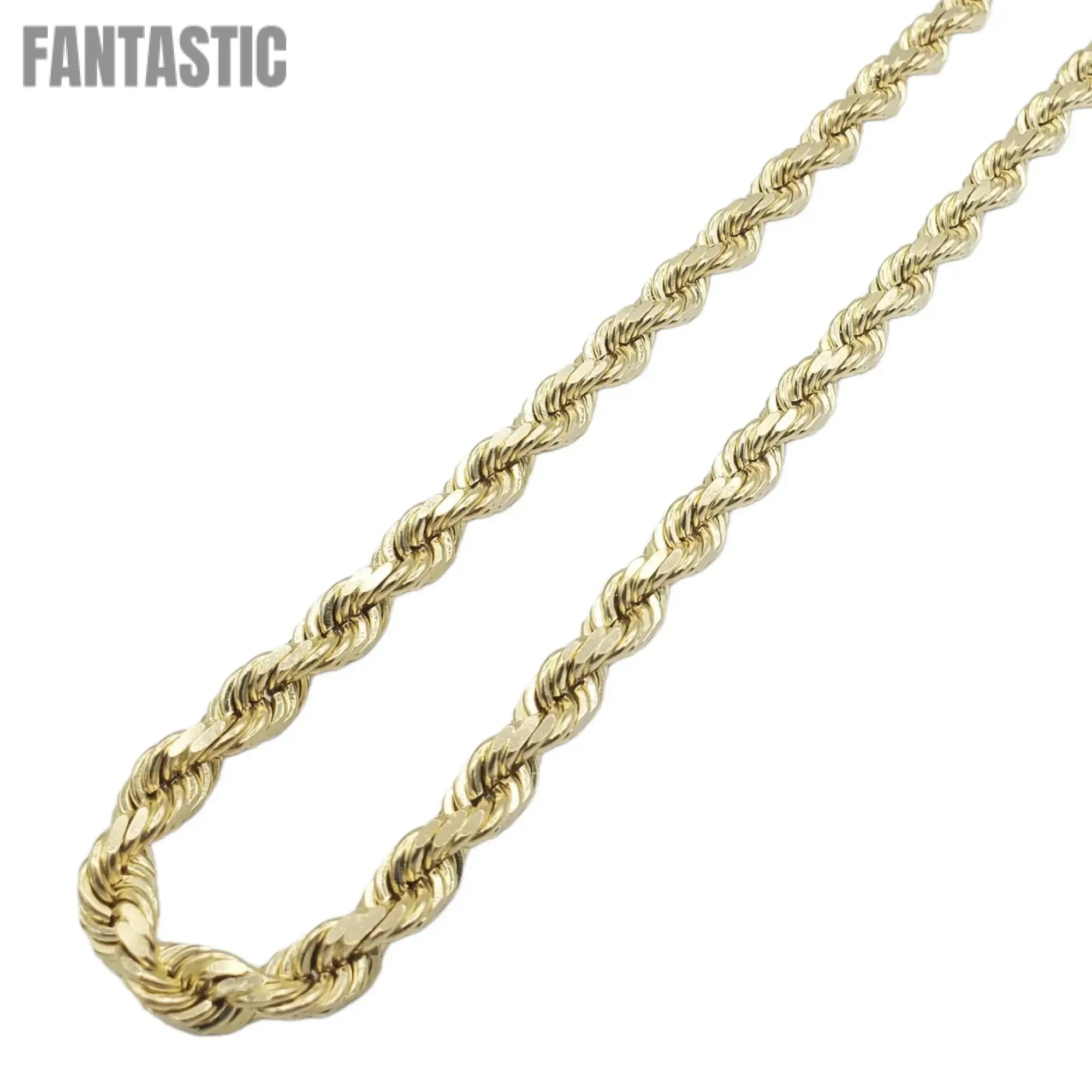 Cadena de oro macizo de 10 quilates (oro amarillo)