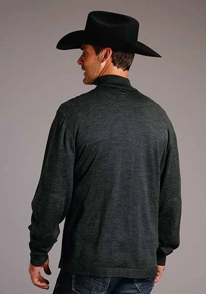 Stetson 00903 Heathered (Grey) - Men's Sweater