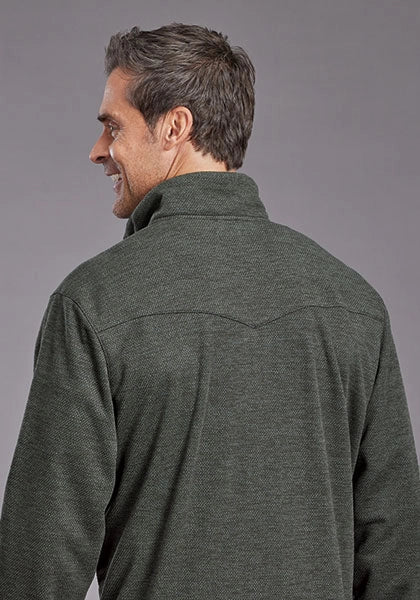 Stetson 2328 Honeycomb Bonded (Olive) - Men's Knit Sweater