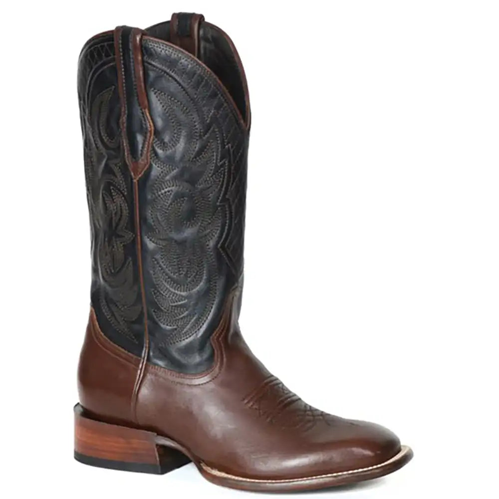 Stetson Fargo (Black/Brown) - Men's Cowboy Boot
