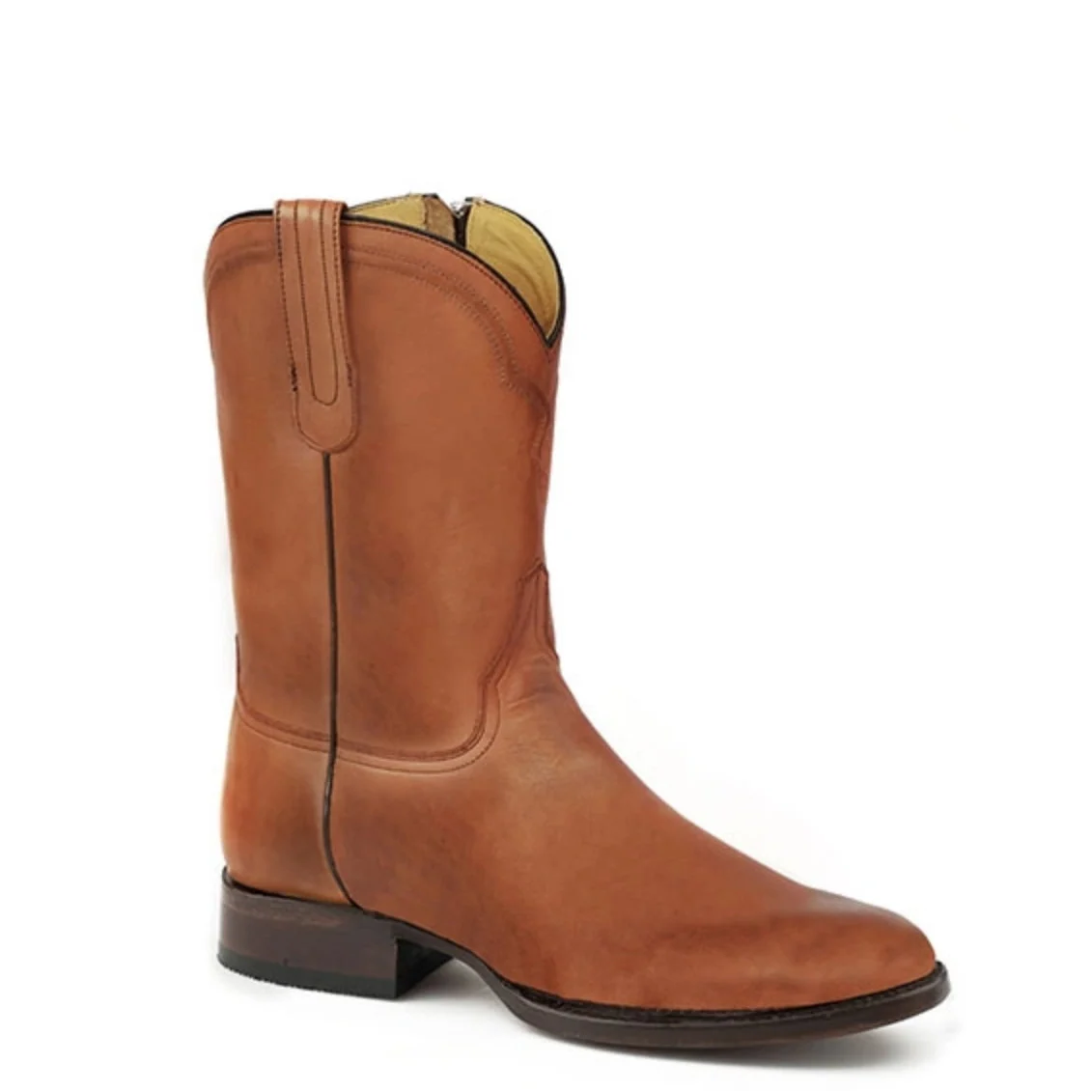 Stetson Rancher Zip Roper (Tan/Brown) - Men's Cowboy Boot