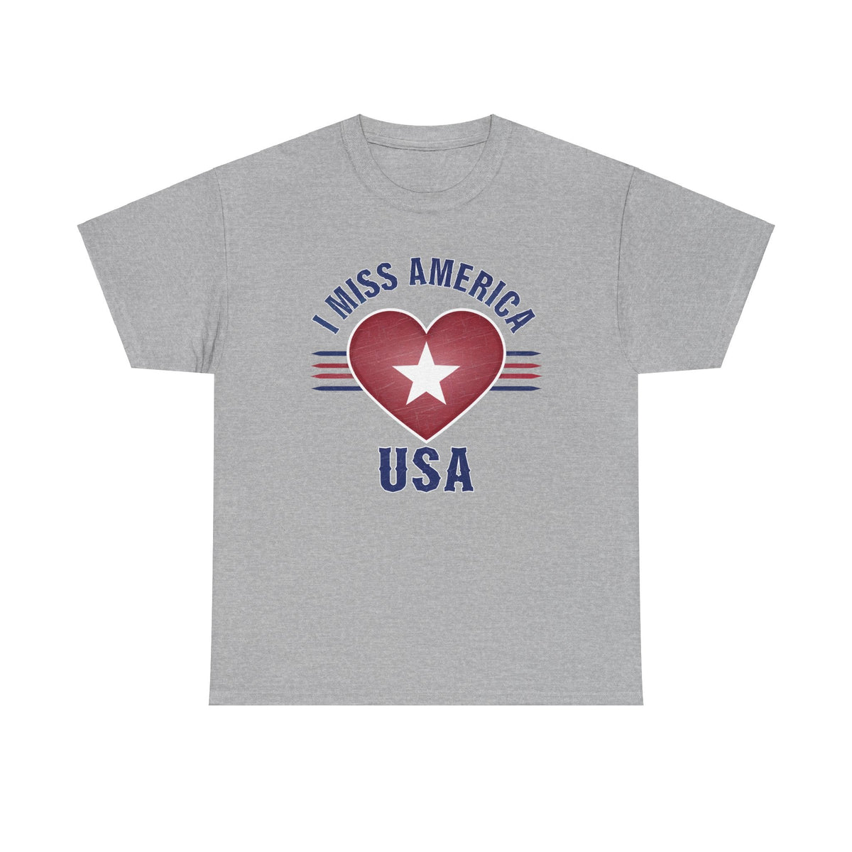 "I Miss America" Heart Unisex Heavy Cotton Tee