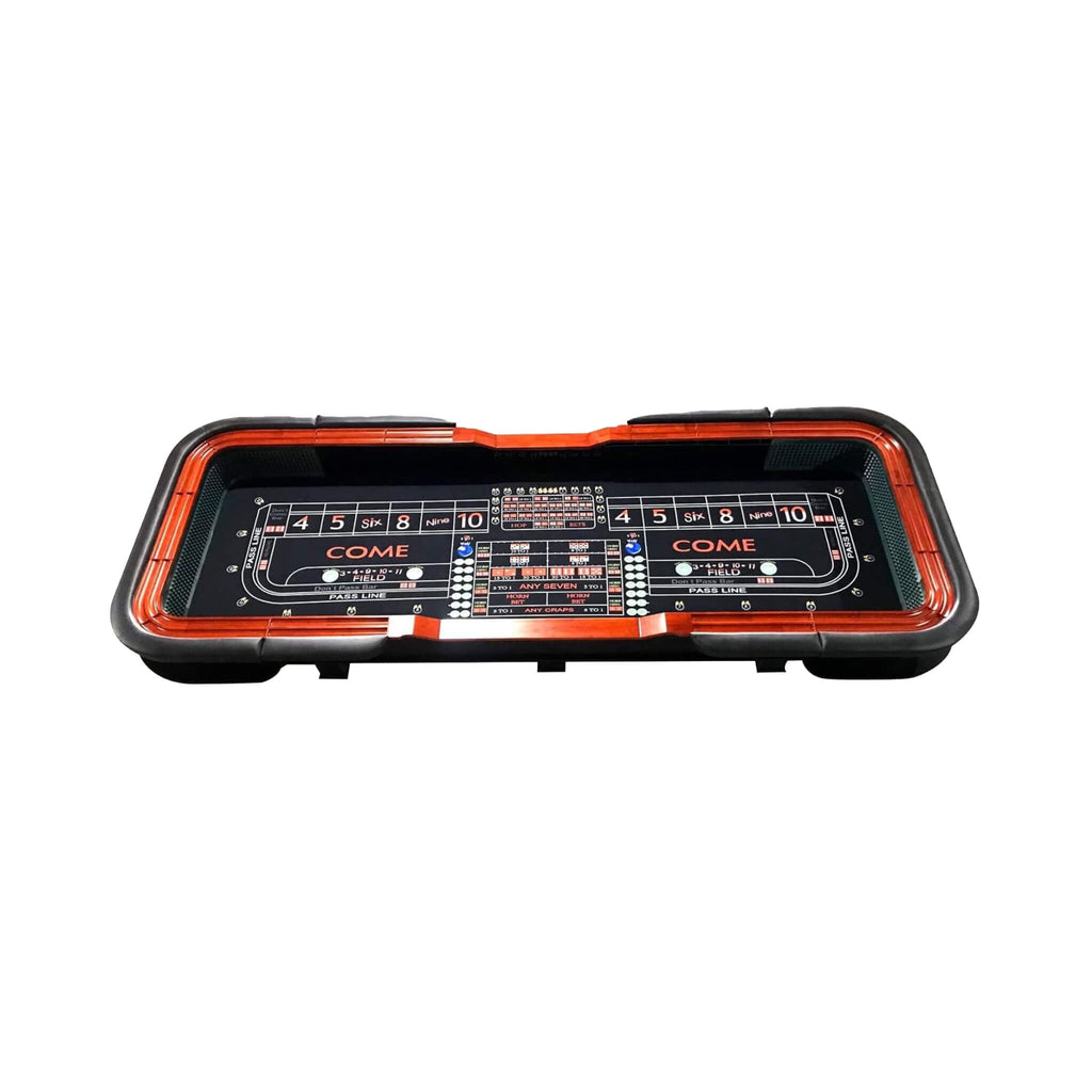 12FT Casino Style Craps Table With Full Drink Rail And Cushion Rim Cover (SAK35098)