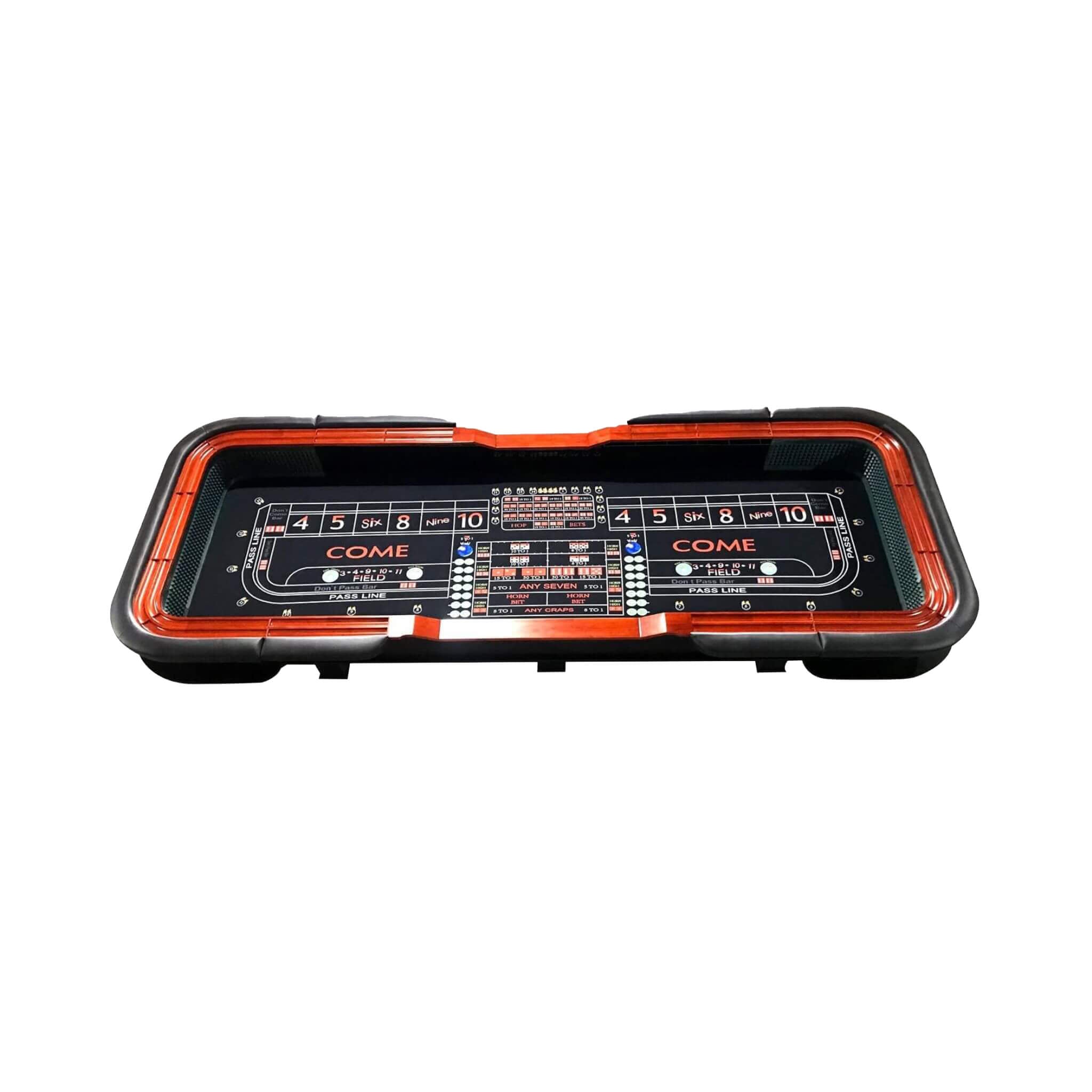 Mesa de Dados Estilo Casino de 12 pies con Borde de Bebidas Completo y Cubierta de Borde Acolchado (SAK35098)