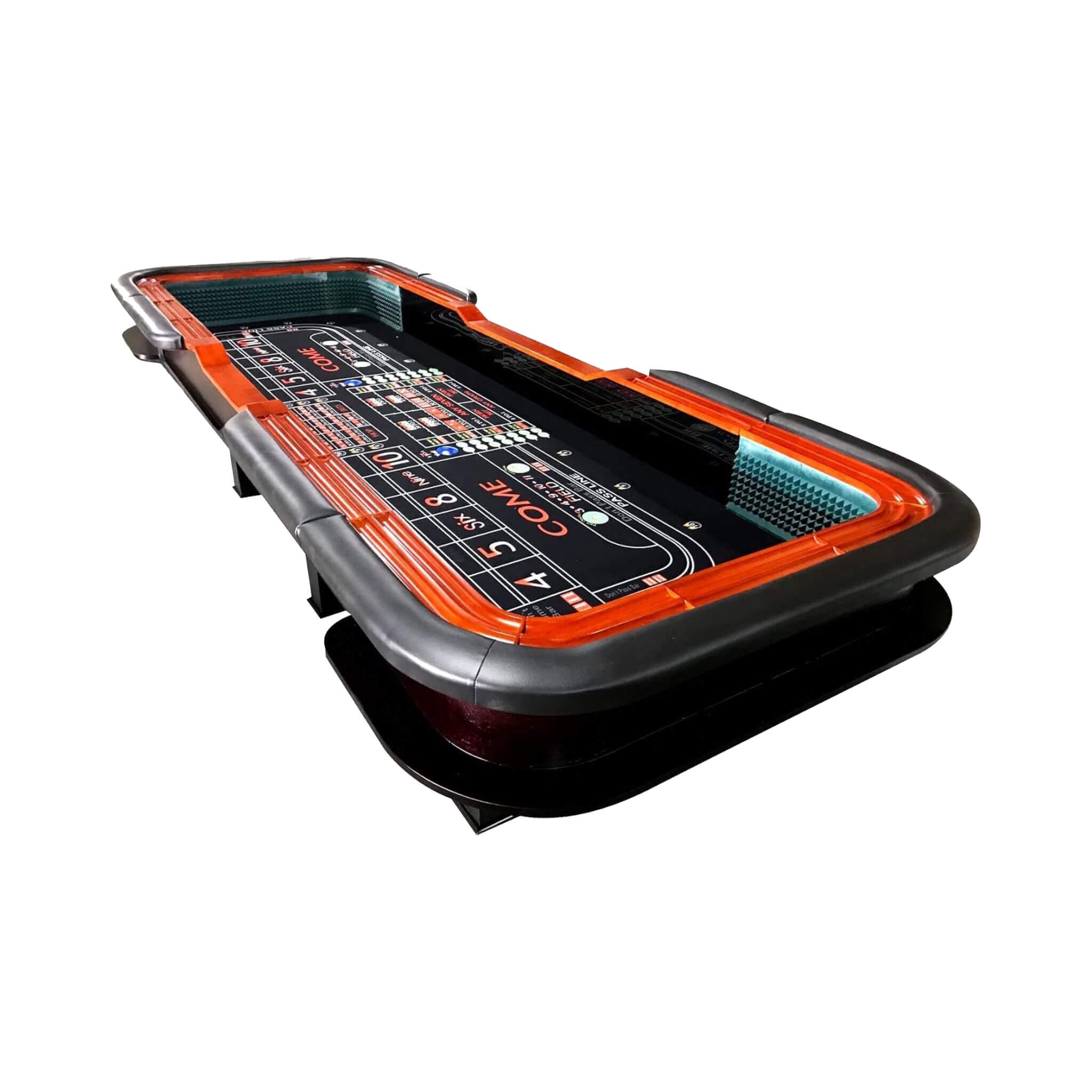 Mesa de Dados Estilo Casino de 12 pies con Borde de Bebidas Completo y Cubierta de Borde Acolchado (SAK35098)