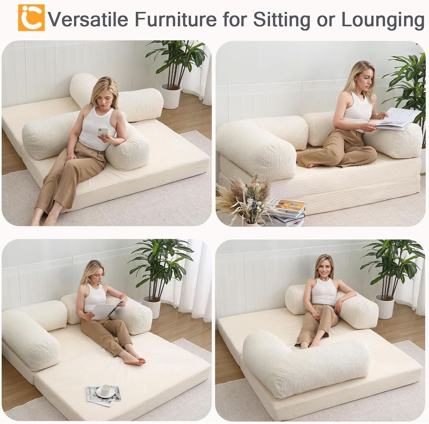 Sofá cama plegable Queen LivingSpace SpaceSaver