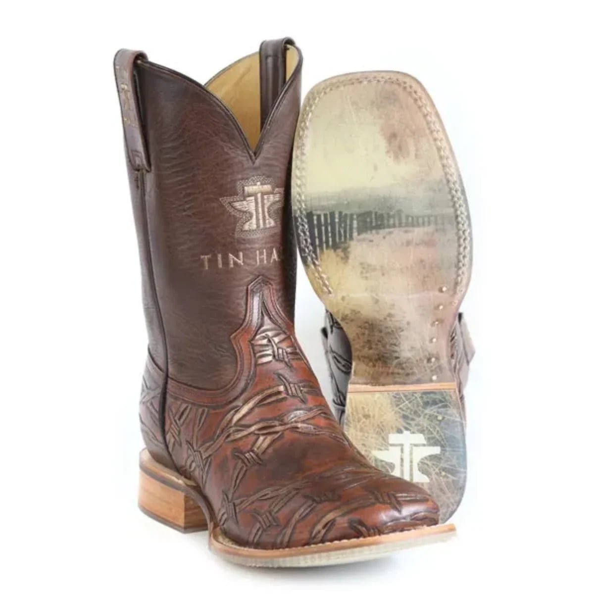Tin Haul Sharp As Ever - Men's Leather Cowboy Boot