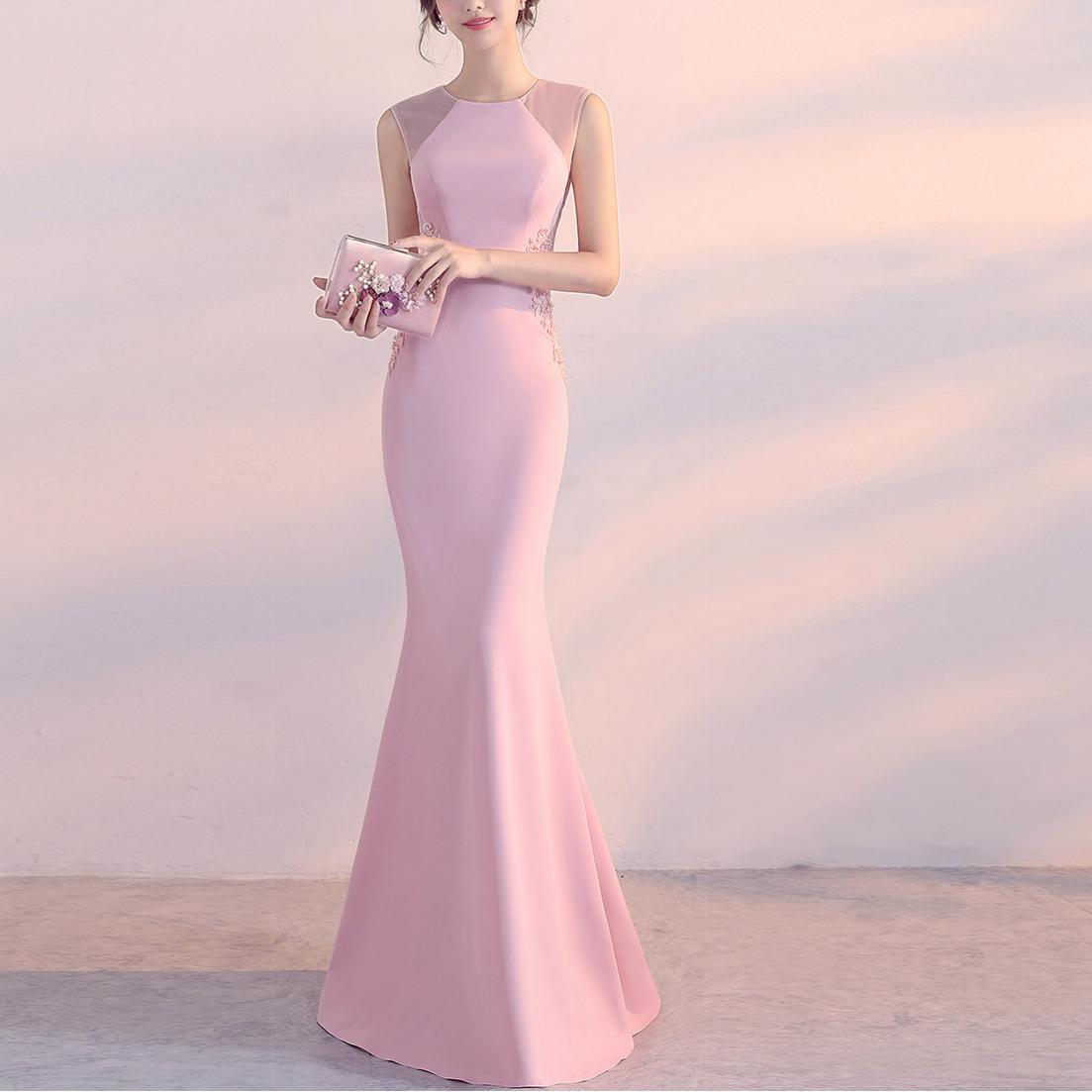 Vestido de noche para mujer, cóctel, anfitrión, ajustado, elegante, cinco colores, vestido de fiesta, vestido maxi