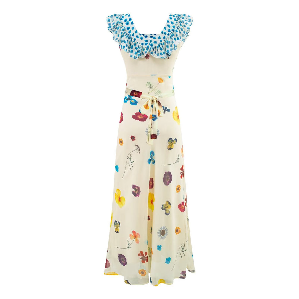 Seaside Holiday Wear Strap Floral Dress for Women Summer Super Beautiful