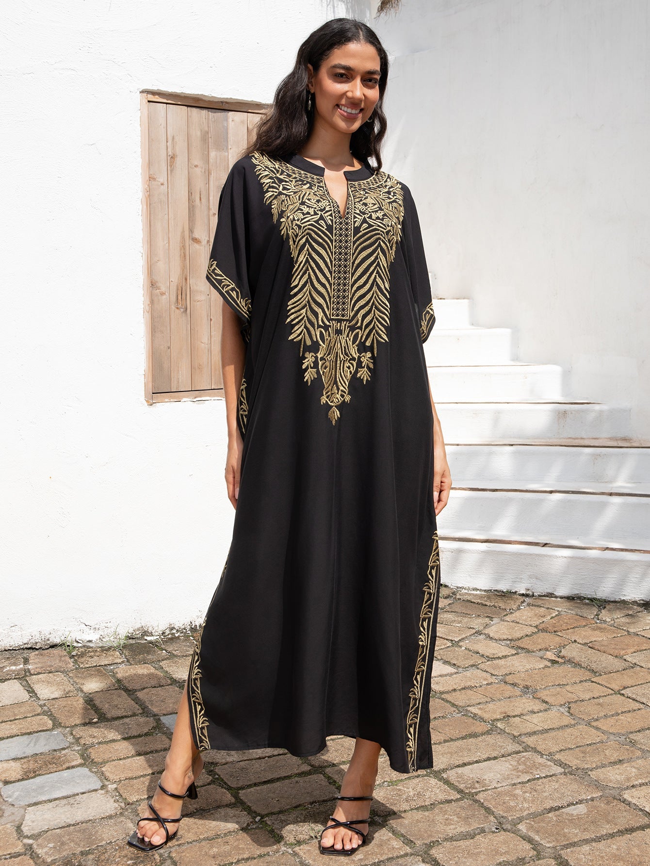 Vestido de vacaciones para la playa, abrigo, vestido de playa, ropa de protección solar para mujer