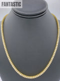14K Gold- Diamond Tennis Chain 23.5 Grams