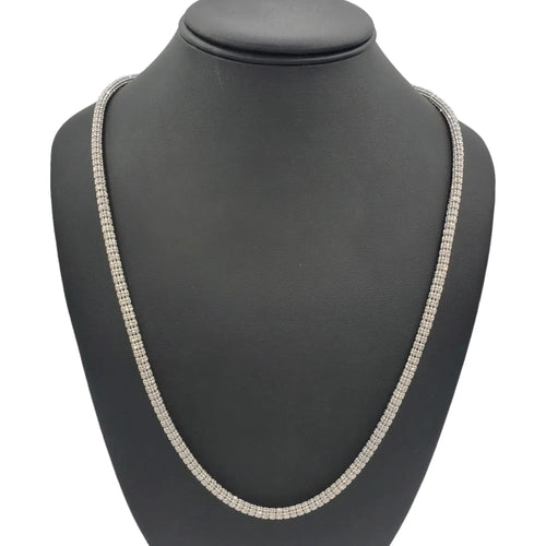 Cadena de oro de 14 quilates - Modelo Ice (oro blanco)