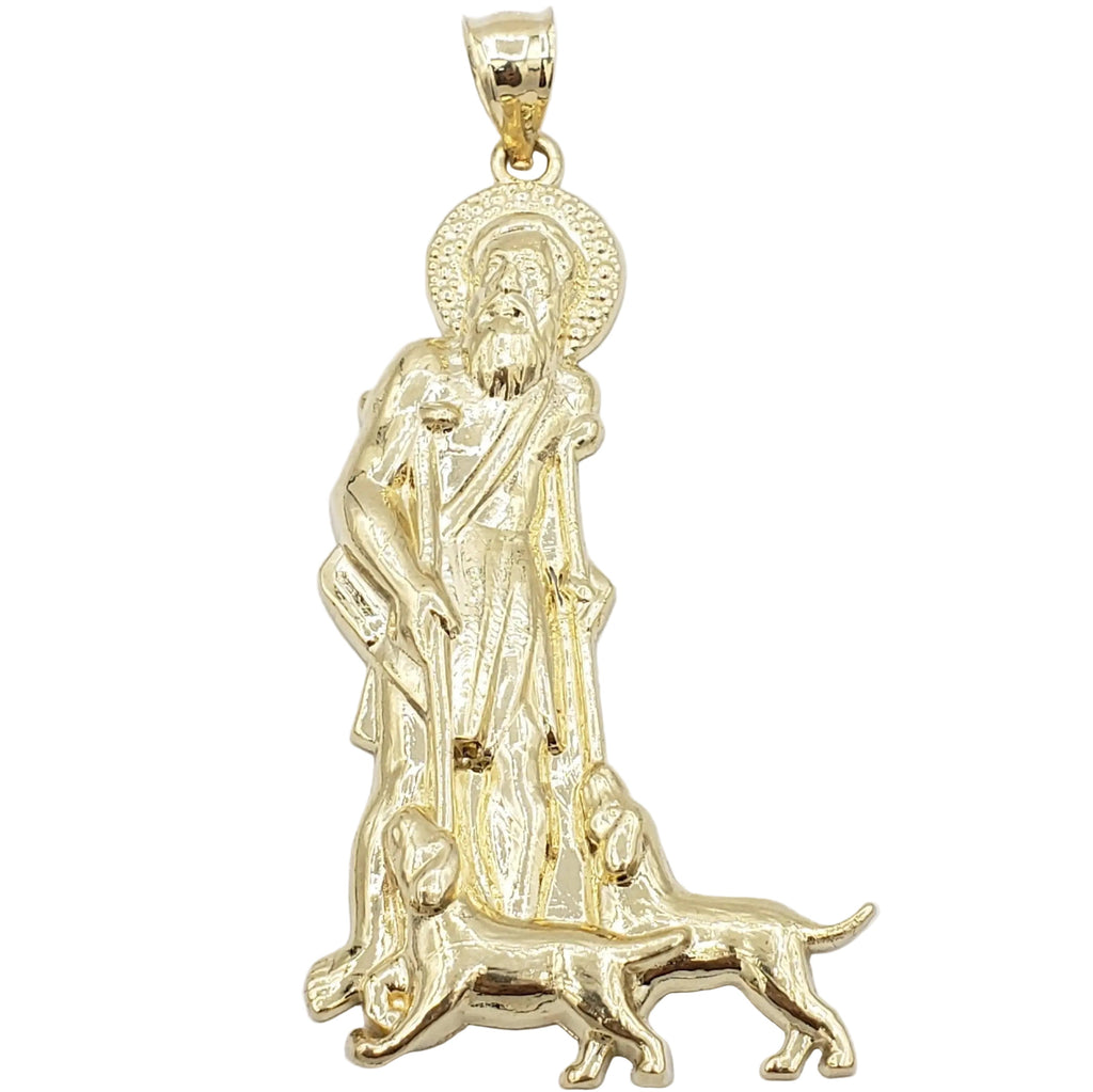 14K Gold- Saint Lazarus Pendant