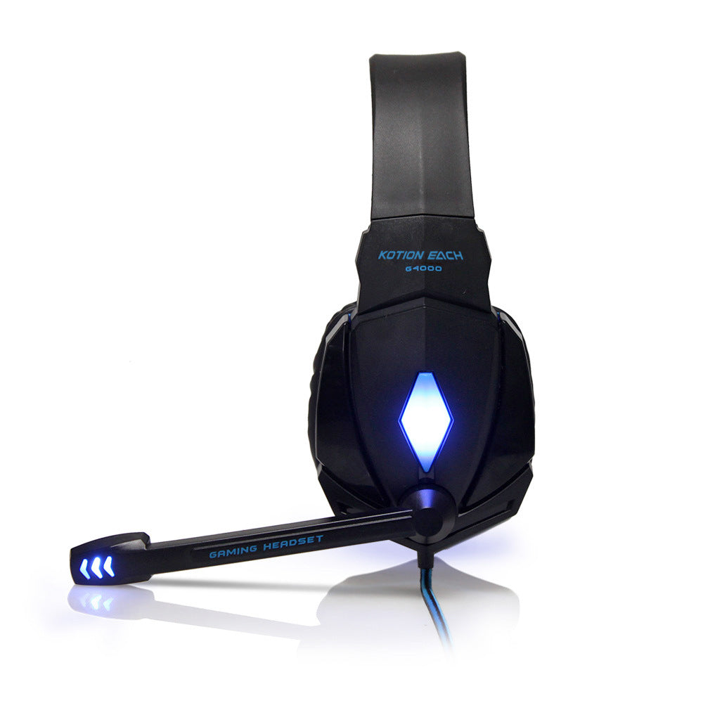 Auriculares G9000 para juegos con micrófono, auriculares de un solo orificio de 3.5+USB para PS4