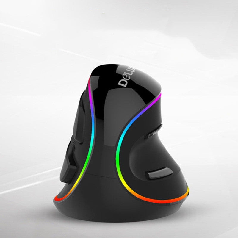 Ratón de juego vertical ergonómico, 6 botones, con cable, inalámbrico, para diestros, para PC portátil