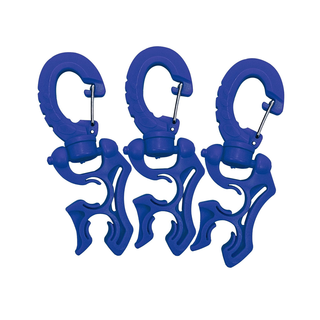 Scuba Choice Double Hose Holder Clip 3 Pack Bundle