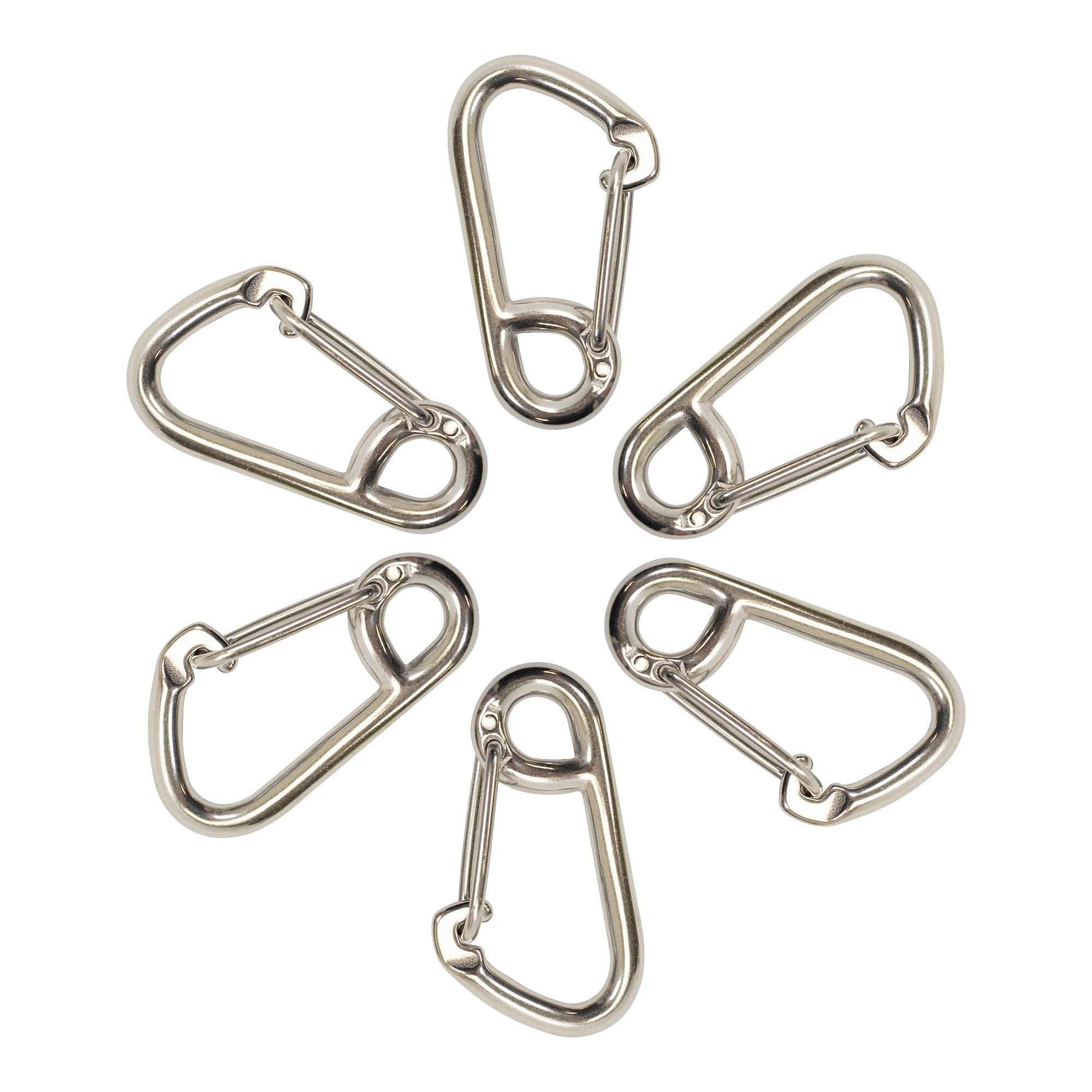 Scuba Choice Boat Marine Clip Stainless Steel Safety Spring Hook Carabiner, 2"