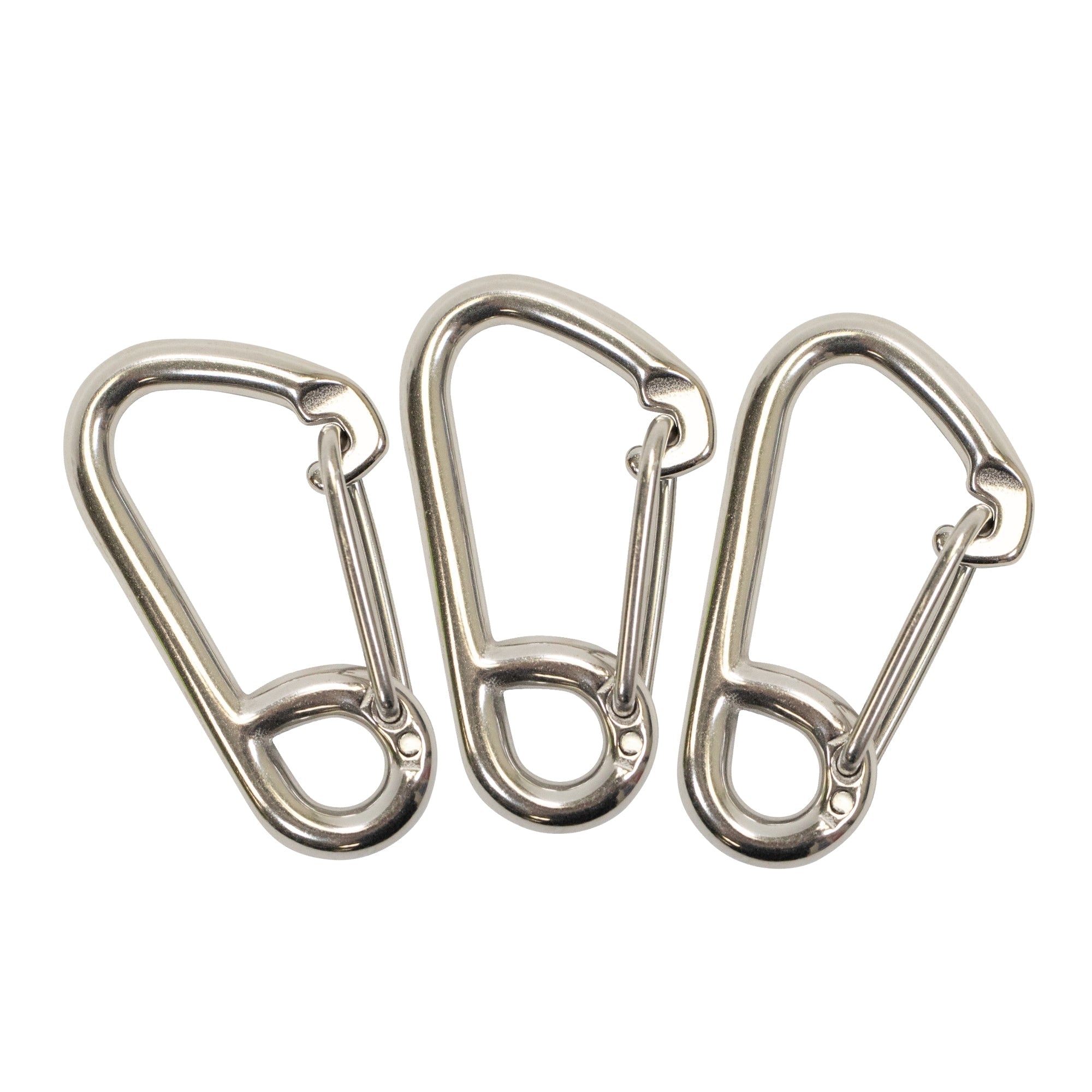 Scuba Choice Boat Marine Clip Stainless Steel Safety Spring Hook Carabiner, 3"