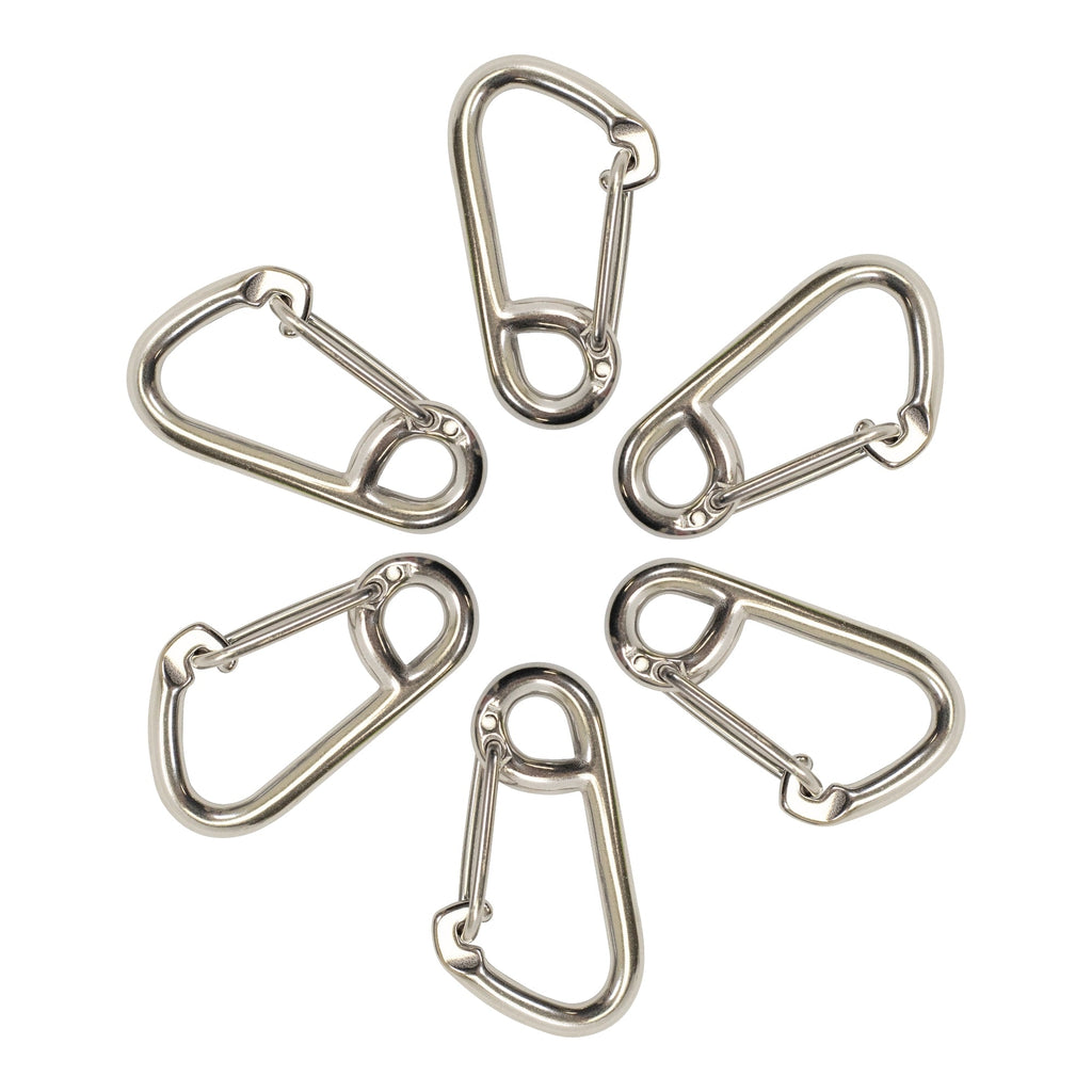 Scuba Choice Boat Marine Clip Stainless Steel Safety Spring Hook Carabiner, 4"