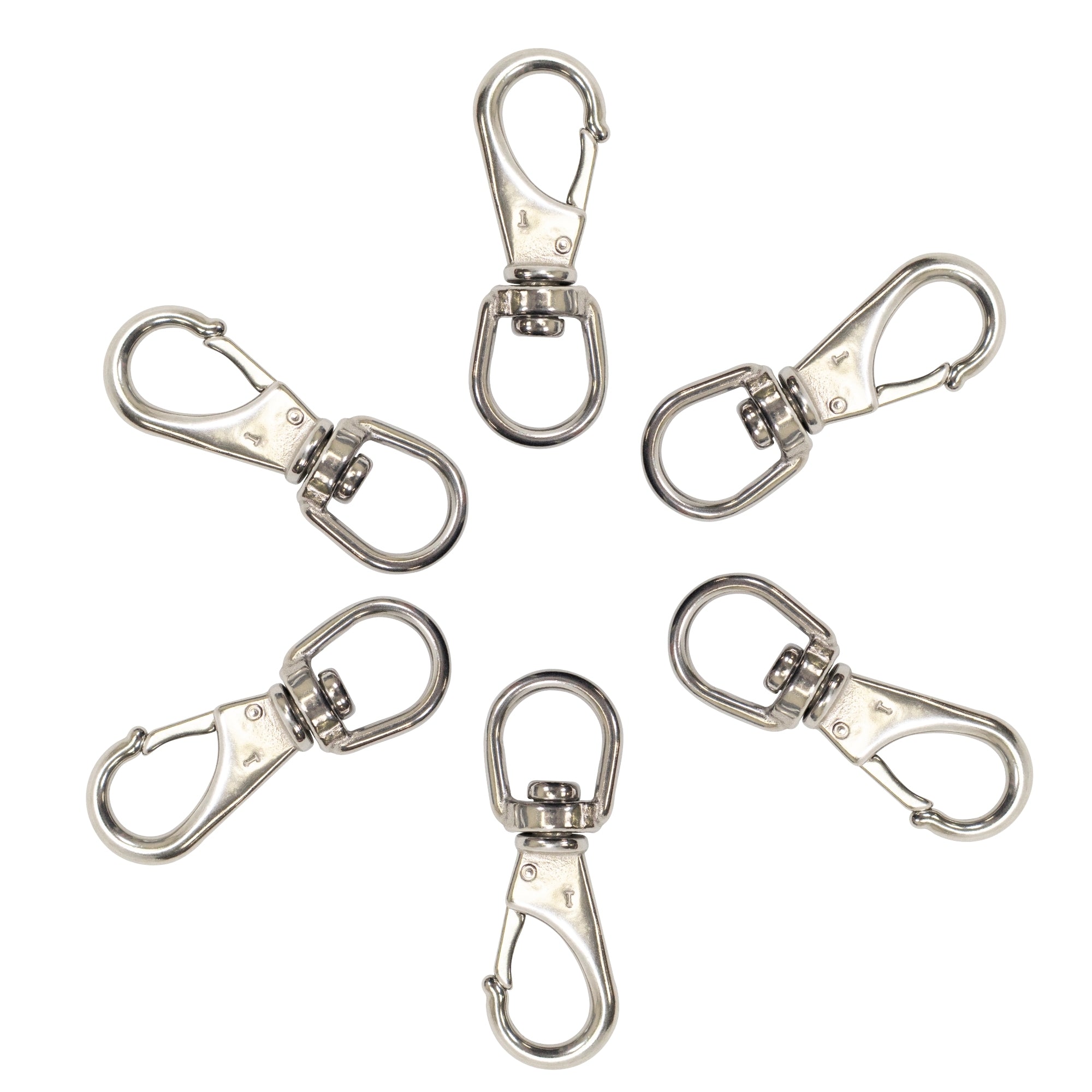Stainless Steel Swivel Eye Snap Hook Marine Clip Size #1