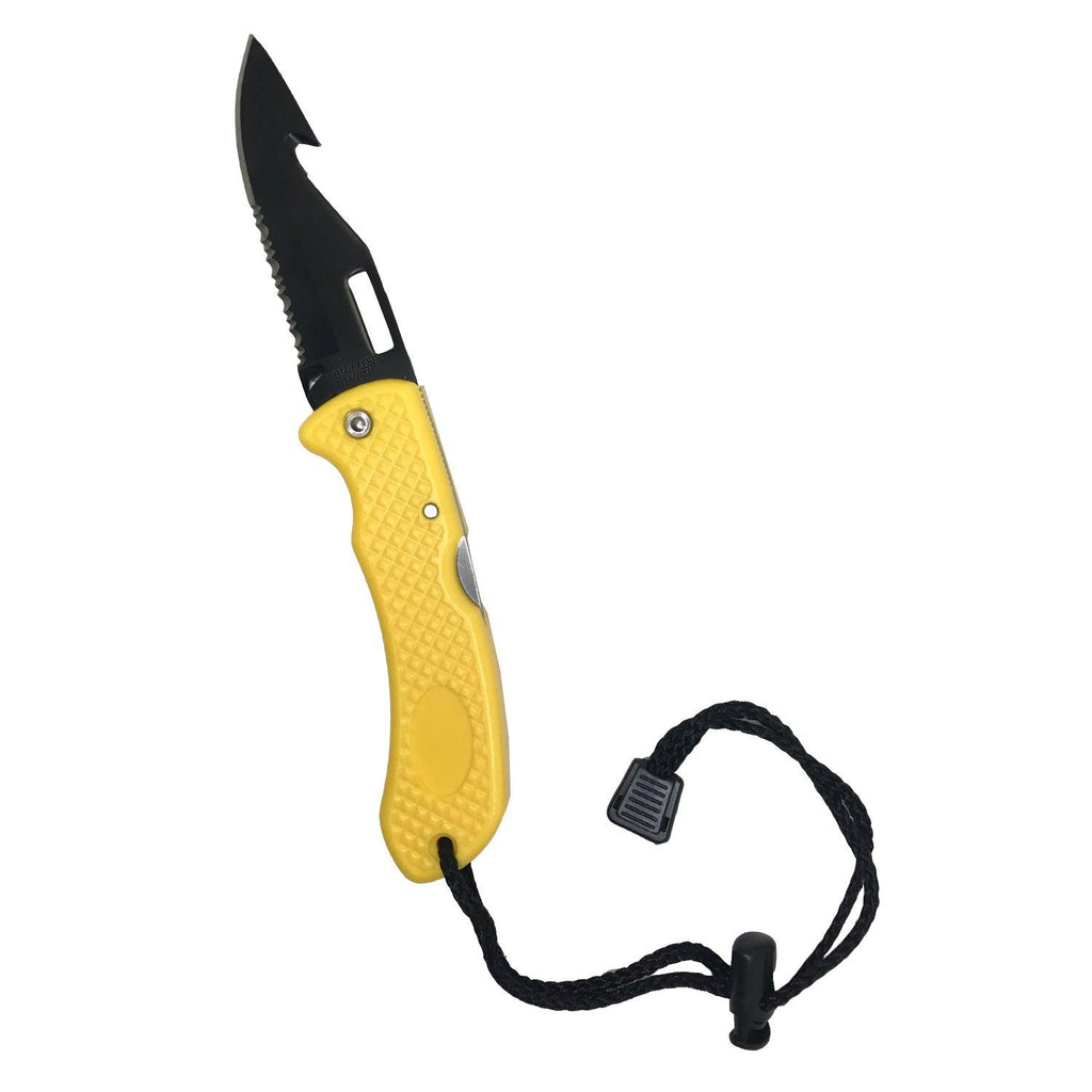 Scuba Choice Foldable Low Volume Black Blade Point Tip BCD Knife