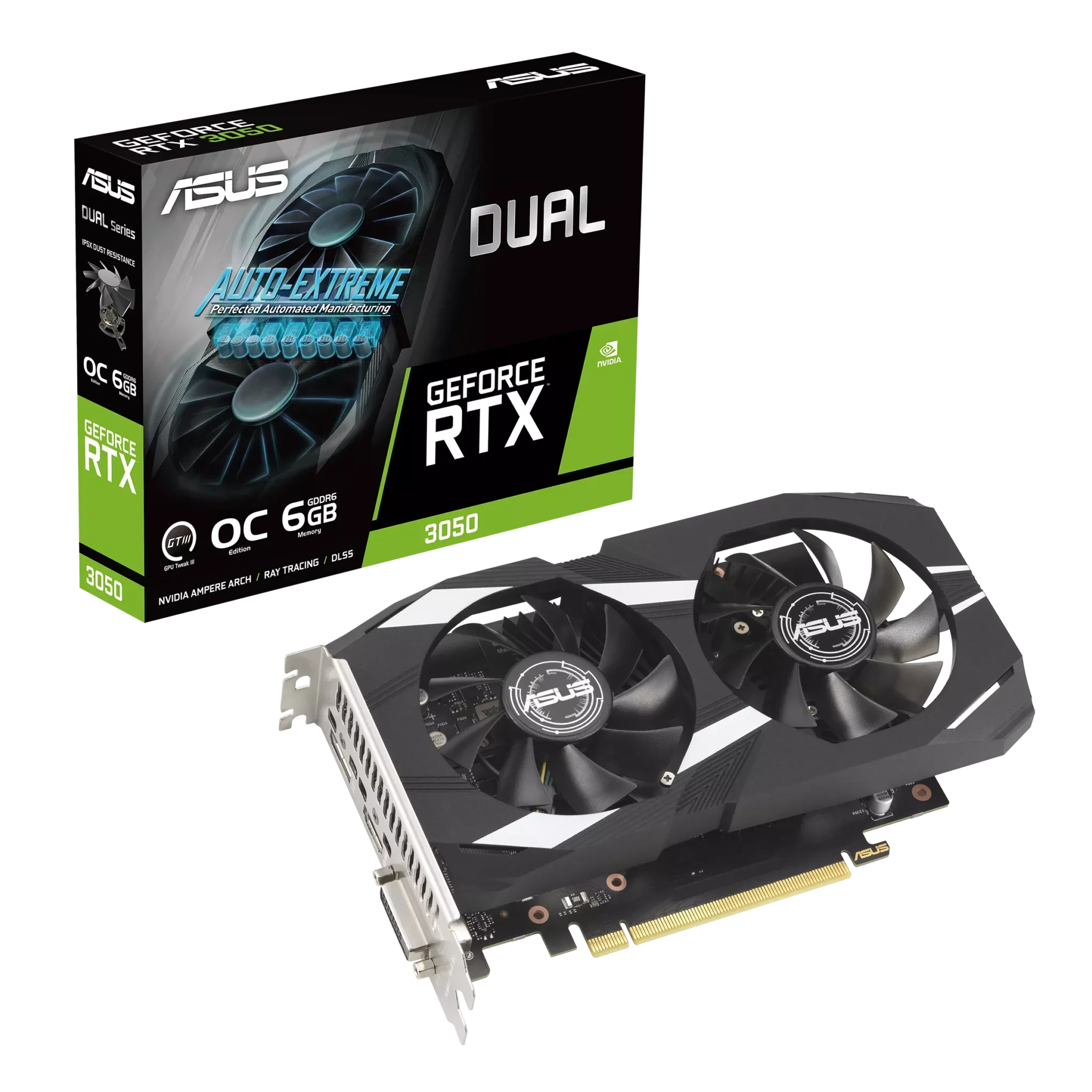 Tarjeta gráfica ASUS DUAL-RTX3050-O6G de 6 GB