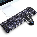 Conjunto de teclado y ratón inalámbricos para juegos ligeros con sensación mecánica