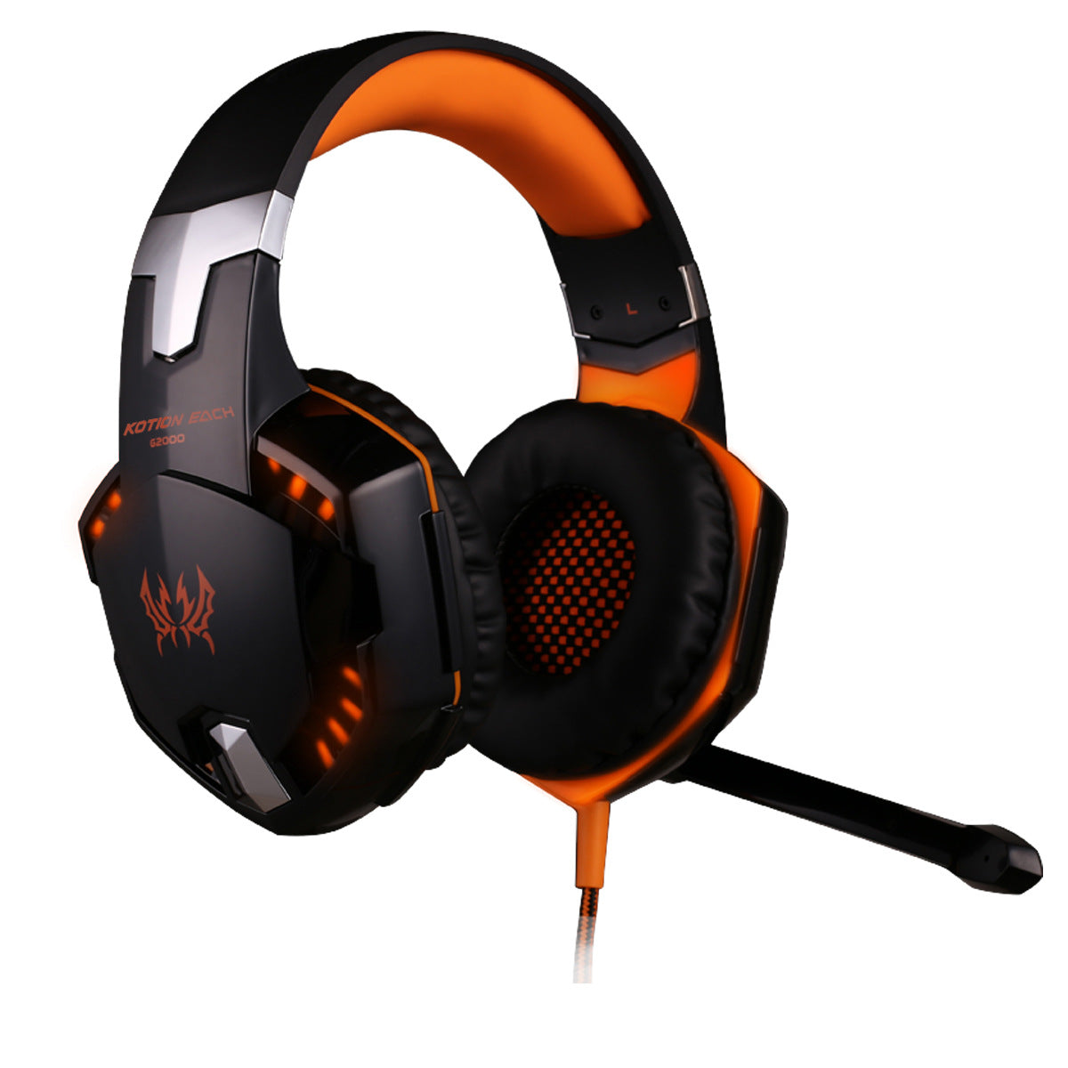 Auriculares G9000 para juegos con micrófono, auriculares de un solo orificio de 3.5+USB para PS4