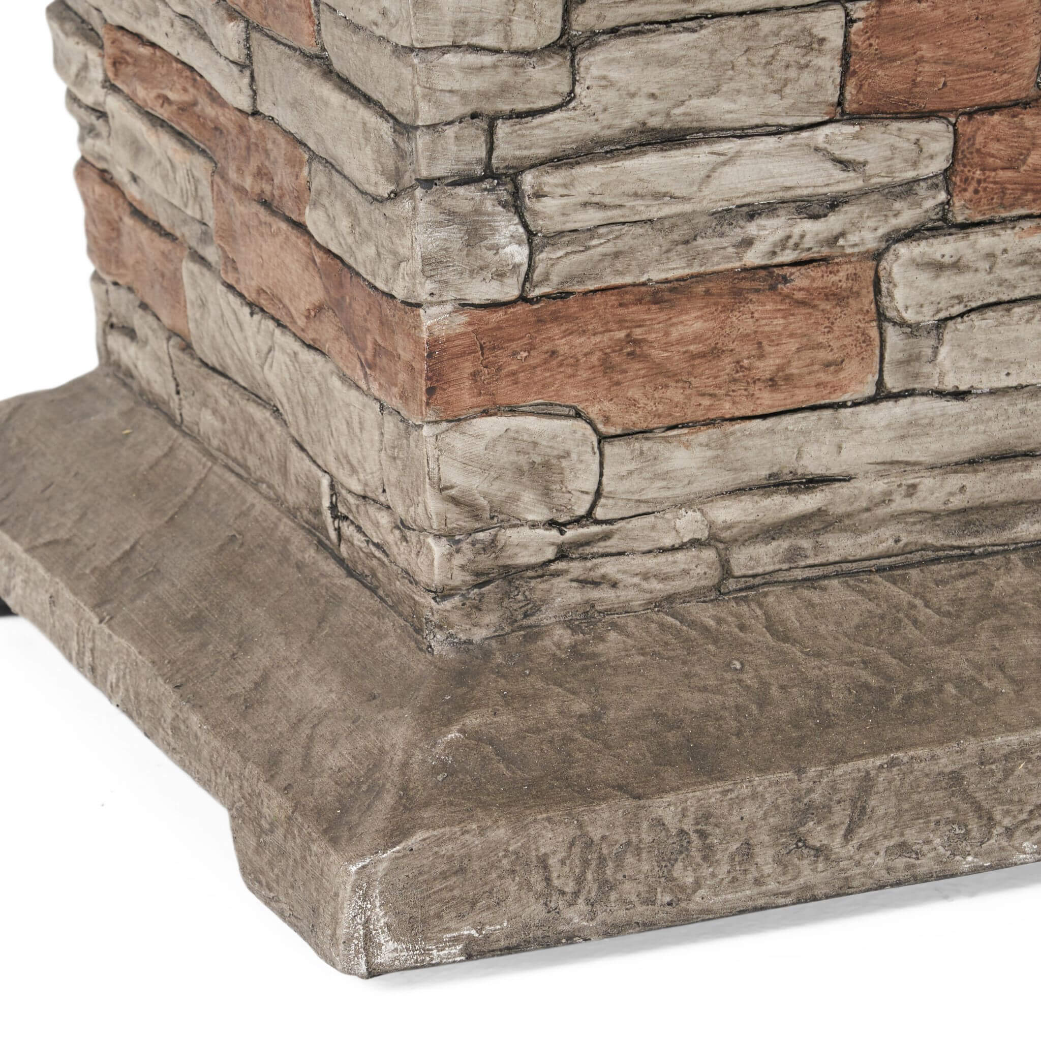 Columna de fuego de piedra natural Alora de 19 pulgadas y 40 000 BTU para exteriores (SAK36771)