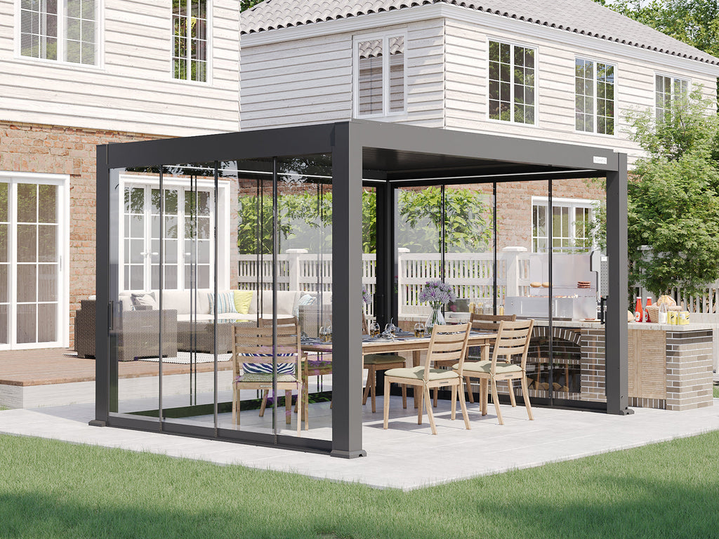 Glass Doors for Gen 1 Pergola (Square handle)